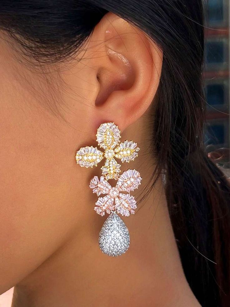 925 Sterling Silver Cubic Zirconia earrings