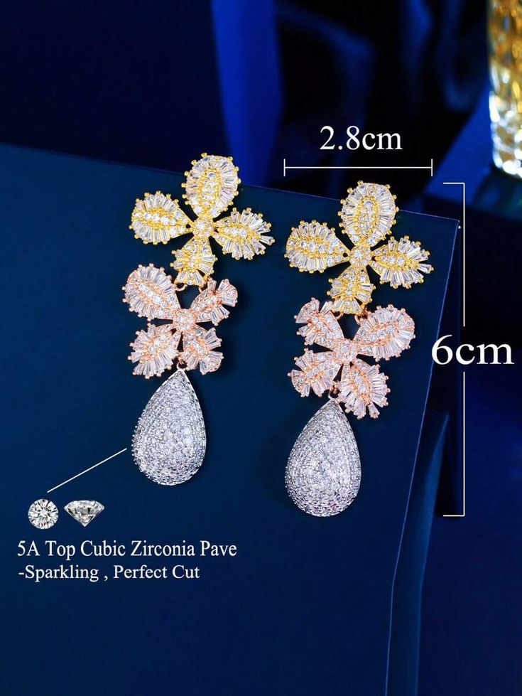 925 Sterling Silver Cubic Zirconia earrings