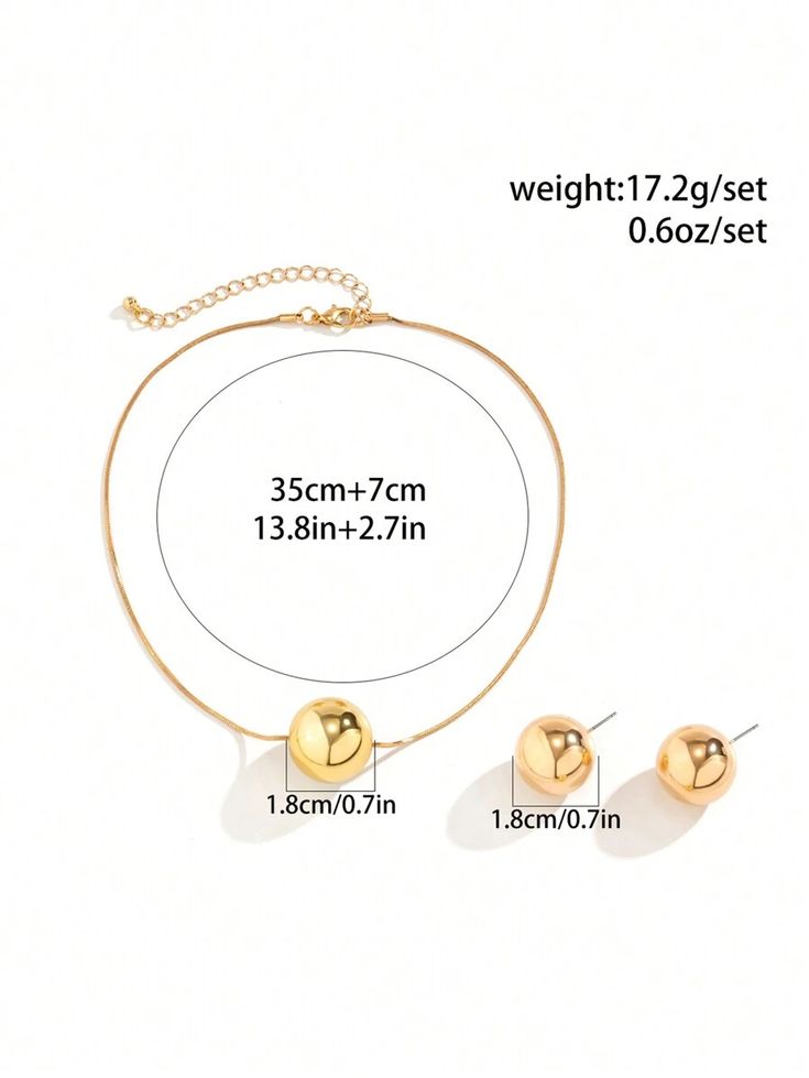 Simple and retro design, 3-piece set of CCB beads, stunning women's jewelry set with a metal pendant and stud earrings.