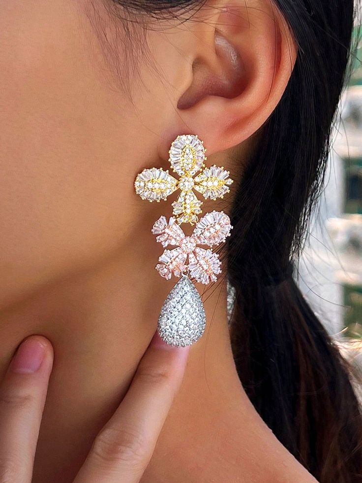 925 Sterling Silver Cubic Zirconia earrings