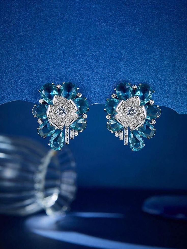 925 Sterling Silver Cubic Zirconia  earrings