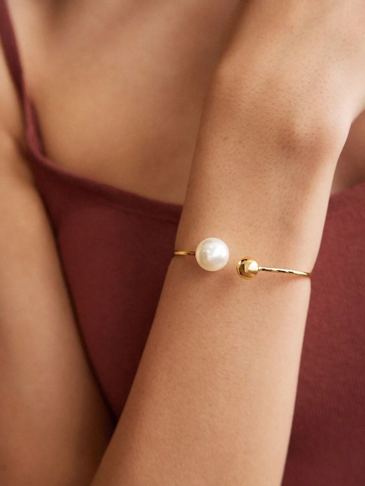Anewsta Elegant 18K Gold Plated Bracelet with Fine Patchwork Glass Beads