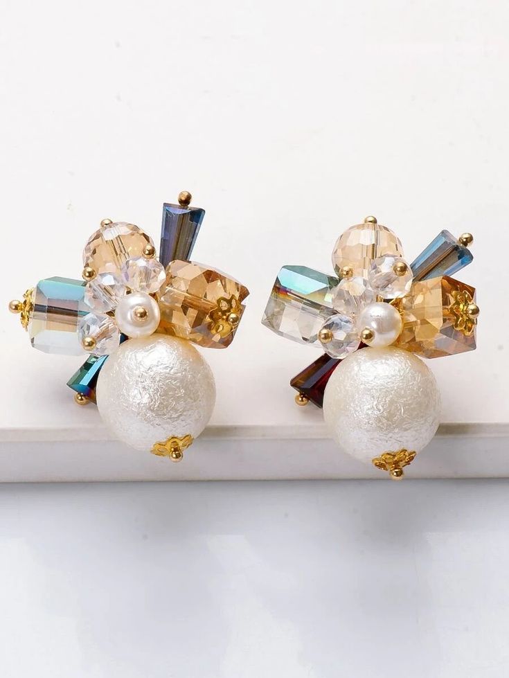 juran Faux Pearl Decor Earrings